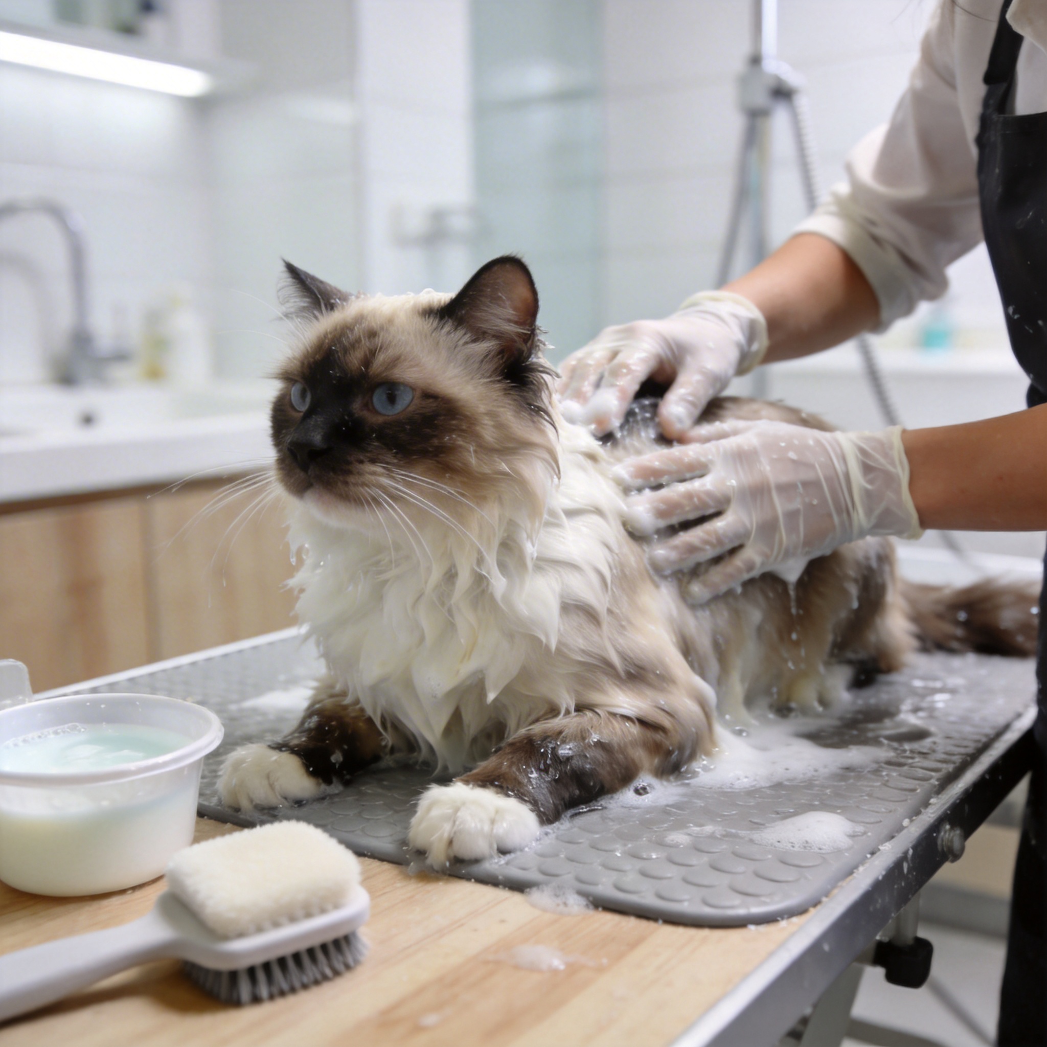 赛级专业洗护课程-春天宠物美容师培训学校特色专业